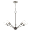 Elegant Brushed Nickel & Crystal 5-Light Chandelier