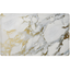 Gold and White Marble Anti-Fatigue Kitchen Mat, 20" x 36"