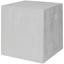 15'' Square Ivory Concrete Modern Accent Stool