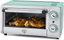 Turquoise 4-Slice Air Fryer Toaster Oven with Broiler