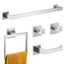 Brushed Nickel 5-Piece Bathroom Hardware Set