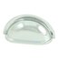 Hudson Polished Chrome Oval Cup Cabinet Pull