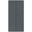 Charcoal Steel Freestanding Lockable Office Cabinet with Adjustable Shelving