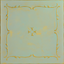 Gold Moss Painted Polystyrene Glue-up Ceiling Tile, 19.63" Square