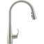 Vibrant Stainless Steel Single Handle Pull Down Kitchen Faucet