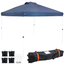 12 Ft Blue Steel Pop-Up Canopy with Carry Bag and Sandbags