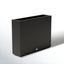 Veradek Block 30" Rectangular Weather-Resistant Black Plastic Planter