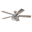 Carnegie 52" Pewter Ceiling Fan with LED Lights and Remote