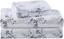 Jessika Lavender Floral Cotton Flannel Queen Sheet Set