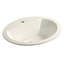 Bryant Biscuit Ceramic Oval Drop-In Bathroom Sink