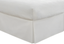 White Cotton Polyester Split Corner Twin Bed Skirt