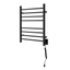 Matte Black Wall Mounted 8-Bar Electric Towel Warmer