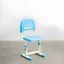 Blue Adjustable Ergonomic Kids Desk Chair with Metal Frame