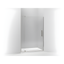 Revel Brushed Nickel 74'' Frameless Pivot Shower Door with Clear Glass