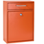 Bright Orange Steel Lockable Wall Mounted Mailbox