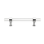 3.75'' Clear Acrylic and Polished Chrome Bar Pull