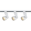 White Adjustable Three-Light LED Track Kit