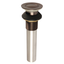 Oil Rubbed Bronze Push-Up Bathroom Sink Drain with Overflow