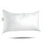 16x26 White Cotton Down and Feather Lumbar Pillow