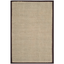 Natural and Dark Brown 3' x 5' Sisal Area Rug