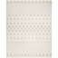 Ivory Beige Geometric Synthetic 5' x 7' Area Rug