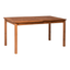 Brown Acacia Wood Outdoor Dining Table with Slat Top