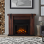 Chestnut Barnwood Free-Standing Electric Fireplace with Mantel