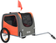 Orange and Gray Folding Dog Bike Trailer with Mesh Windows