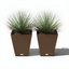 Nobleton Espresso Square 19" Outdoor-Indoor Modern Planter