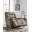 Taupe Polyester Blend Oversized Rocker Recliner