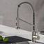 Stainless Steel Commercial Style Pull-Down Kitchen Faucet with Sprayer