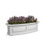 Nantucket 3 ft White Polyethylene Outdoor Window Box