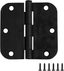 Oil Rubbed Bronze 3.5" Steel Door Hinges with Screws