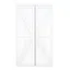 Pure White 48'' x 80'' K-Frame Sliding Barn Door