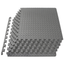 Gray EVA Foam Interlocking Exercise Puzzle Mat, 24" x 24" Tiles