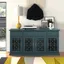 Landon Mid-Century Modern Dark Teal Sideboard with Adjustable Shelves