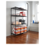 Black 48'' Industrial Metal Wire Shelving Unit