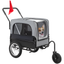 Gray Oxford Cloth 2-in-1 Dog Stroller and Bike Trailer