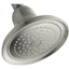 Vibrant Brushed Nickel Adjustable Rain Shower Head