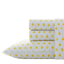 Twin Blue and Yellow Lemon Print Cotton Percale Sheet Set