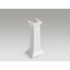 Elegant White Fireclay Memoirs Pedestal Sink Base