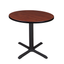 Cherry 42-Inch Round Wood Pedestal Dining Table