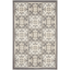 Elysian Ivory Grey Geometric Flat Woven Indoor/Outdoor Rug 32"x48"