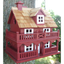 Red Pine Shingle Novelty Cottage Birdhouse