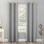 Silver Gray Blackout Grommet Curtain Panel, 52" x 84" Polyester