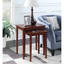 Mahogany Rectangular Wood Nesting End Tables Set