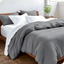 Gray Ultra Soft Microfiber Queen Duvet Cover Set