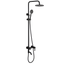 Matte Black Stainless Steel Wall Mounted Rain Shower