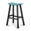 Contempo 30" Black and Aruba Saddle Bar Stool