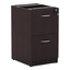 Espresso 2-Drawer Lockable Mobile File Cabinet